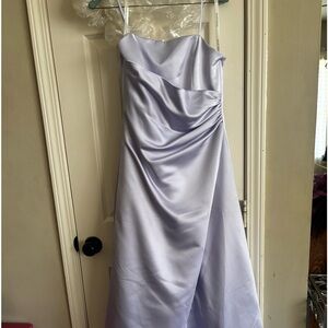 A bridesmaids dress only worn one time. Size 16p, light purple